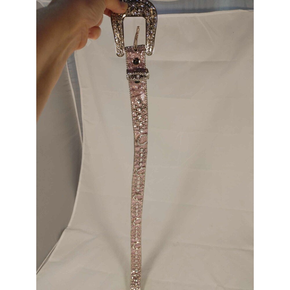 Western Belt Womens 26 Pink Bling